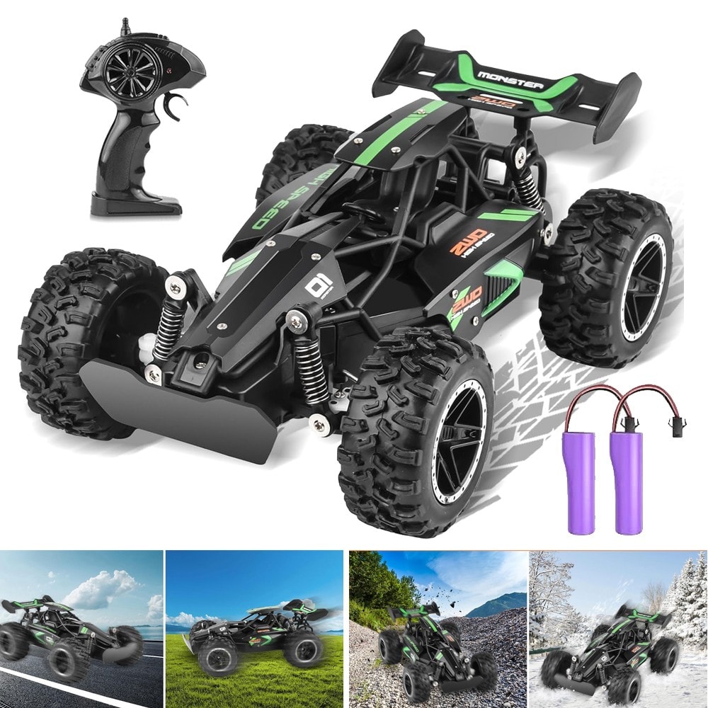 RC Car 1:18 2WD Off-Road Racing Remote Control Off-Road Car Toy 2.4GHz Gift Kids