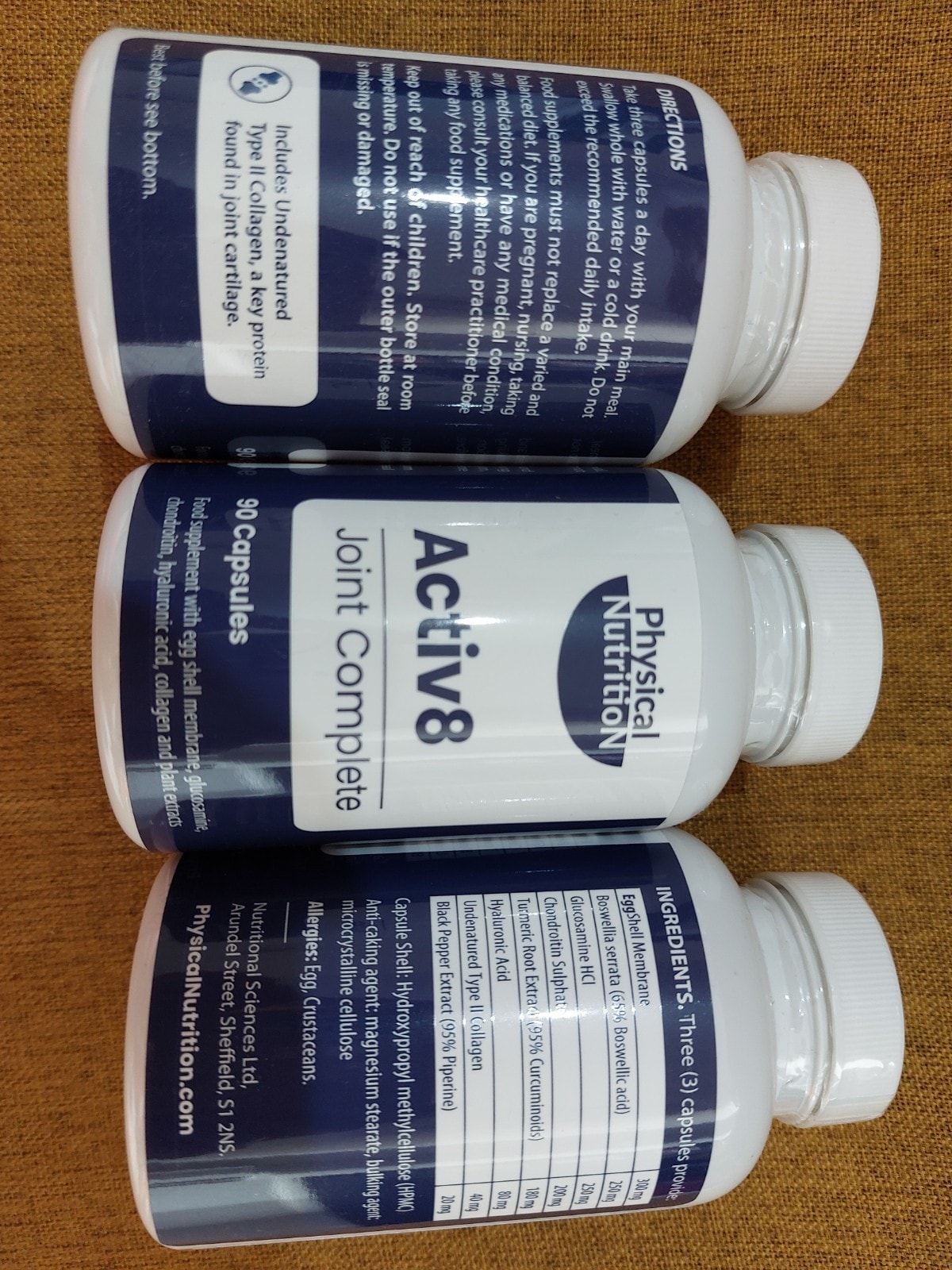 Physical Nutrition Activ8 Joint Complete Supplement 90 Capsules SEALED BBE 11/27