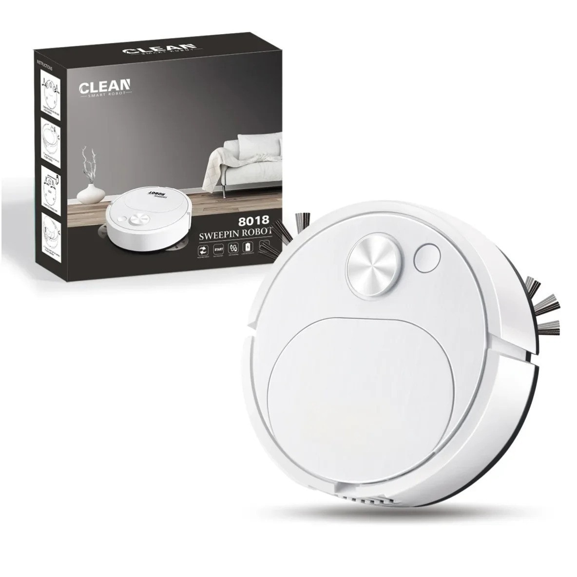 NEW 3-in-1 Robot Vacuum Cleaner USB Smart Wireless 1500Pa Sweeping Mopping Floor
