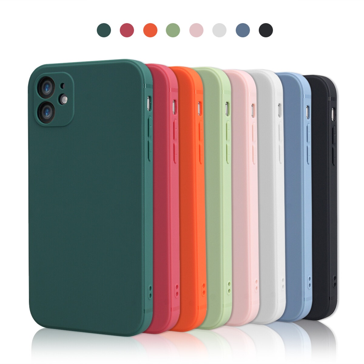 Case For iPhone 17 16 15 14 13 Pro Max 12 11 Plus 8 SE Shockproof Silicone Cover