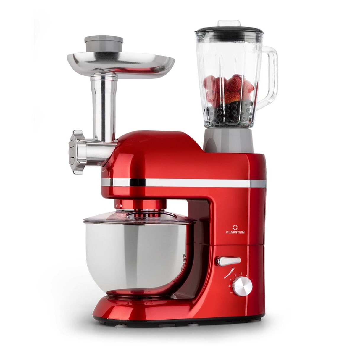 Stand Mixer Food Processor Blender Kitchen Machine Grinder Pasta Maker Red 2000W