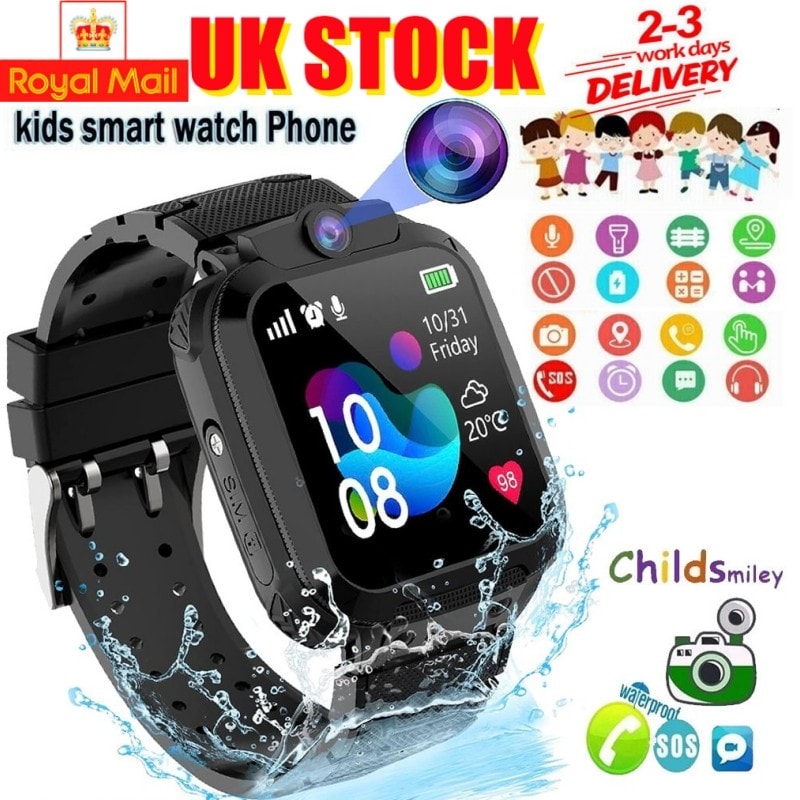 Kids Smart Watch Waterproof Touch Screen Call SOS Camera Alarm Clock With Games