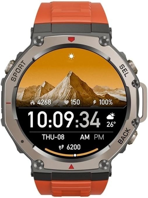 DM58 GPS Smart Watch 1.43 Inch AMOLED Display - GPS / Bluetooth / HR / Oxygen