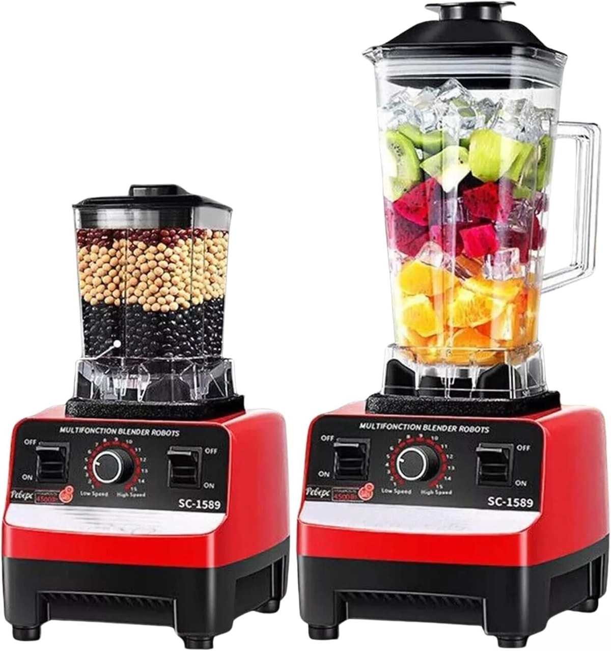 2L Commercial Food Blender Juicer Mixer Crusher Processor Grinder Powerful 2Cups