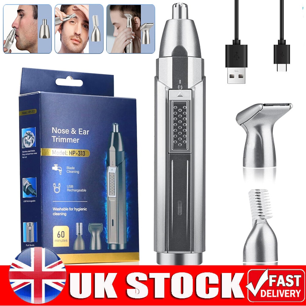 Nose Hair Trimmer For Men Rechargeable Ear and Nose Hair Trimmer Eyebrow Beard
