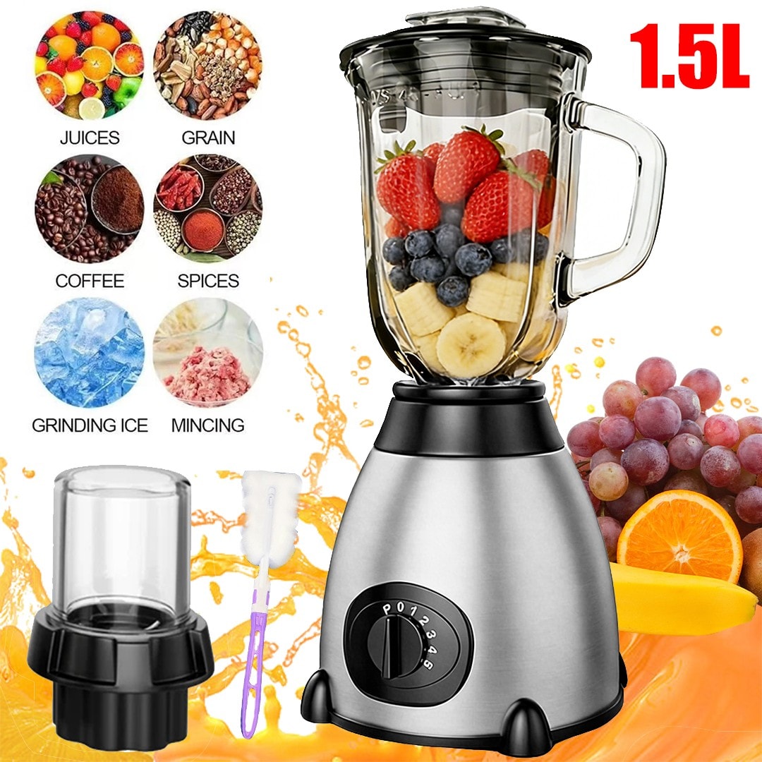 1.5L Blender Smoothie Maker Ice Crusher Mixer Milk Shake Fruit Juicer Vegetables