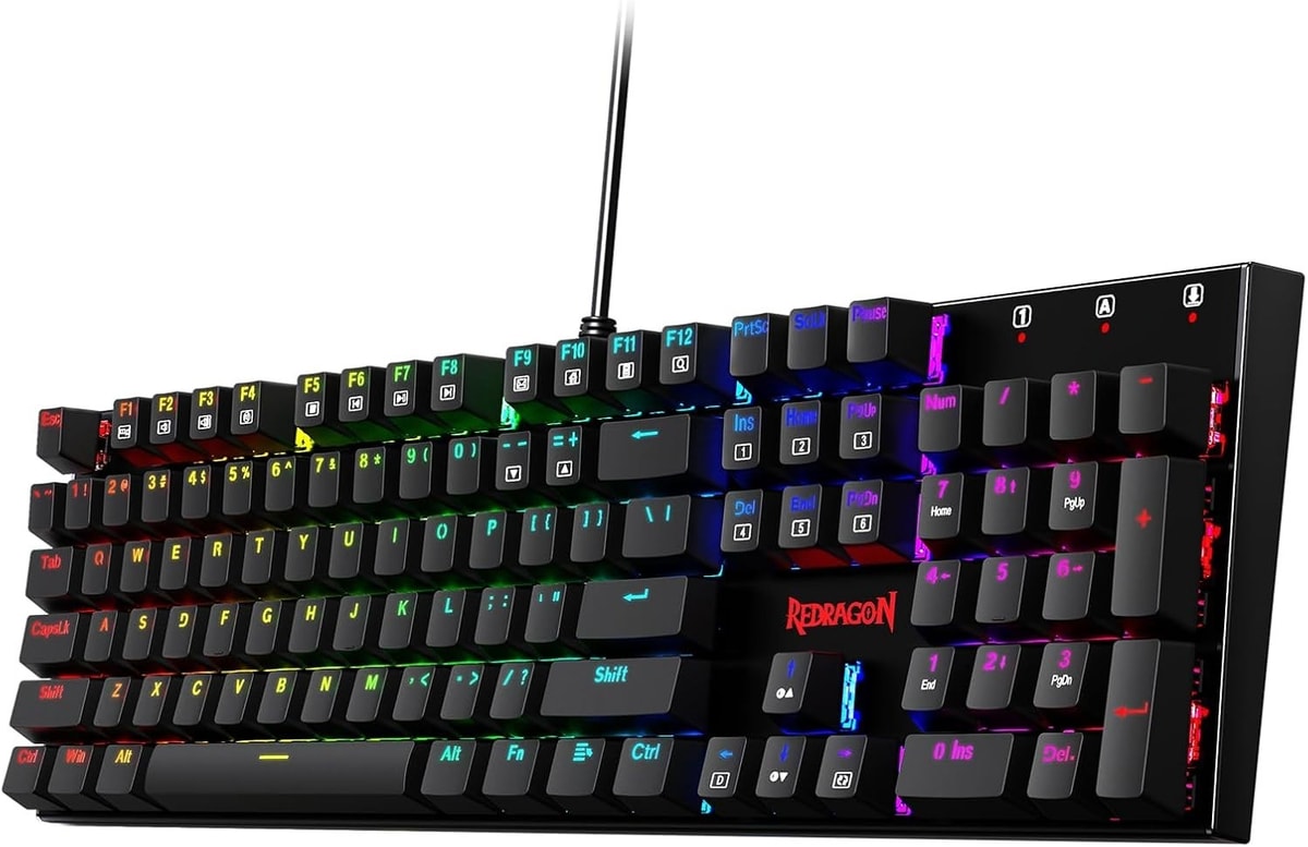 Redragon Mechanical Gaming Keyboard, Keyboard with K565UK, Black