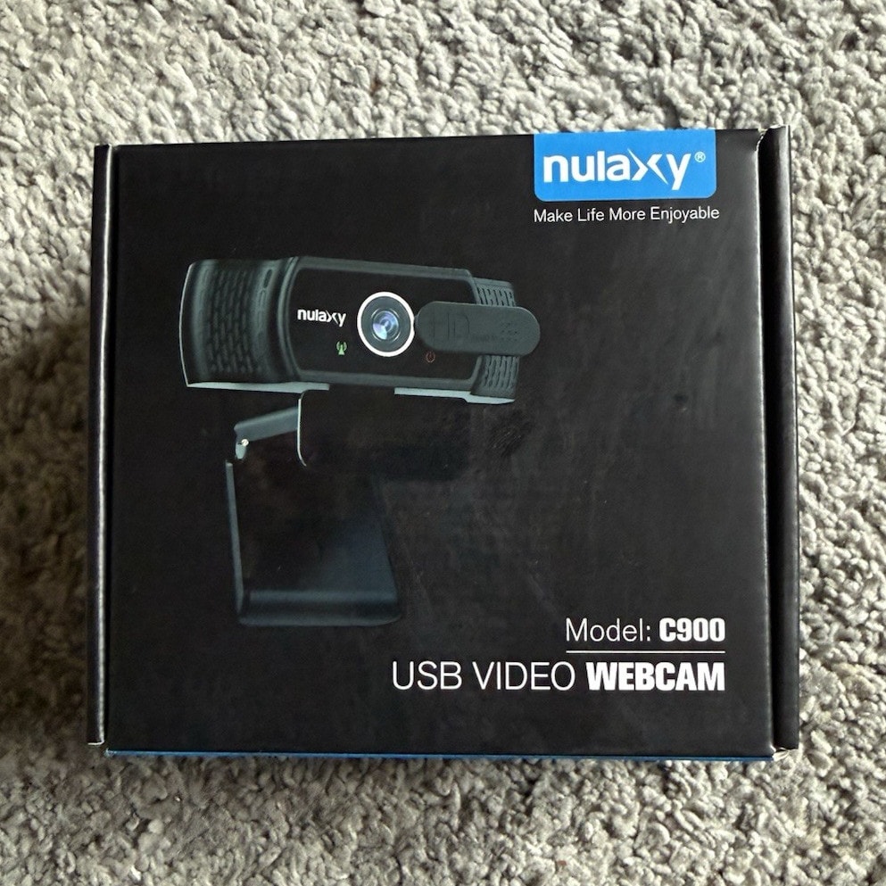 Nulaxy C900 USB High Definition HD 1080p Webcam 1920x1080 Photo Black