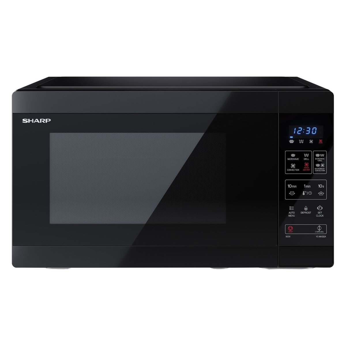 SHARP Microwave Oven with Grill, Oven and Air Fryer 900W 26L YC-MA262AU-B