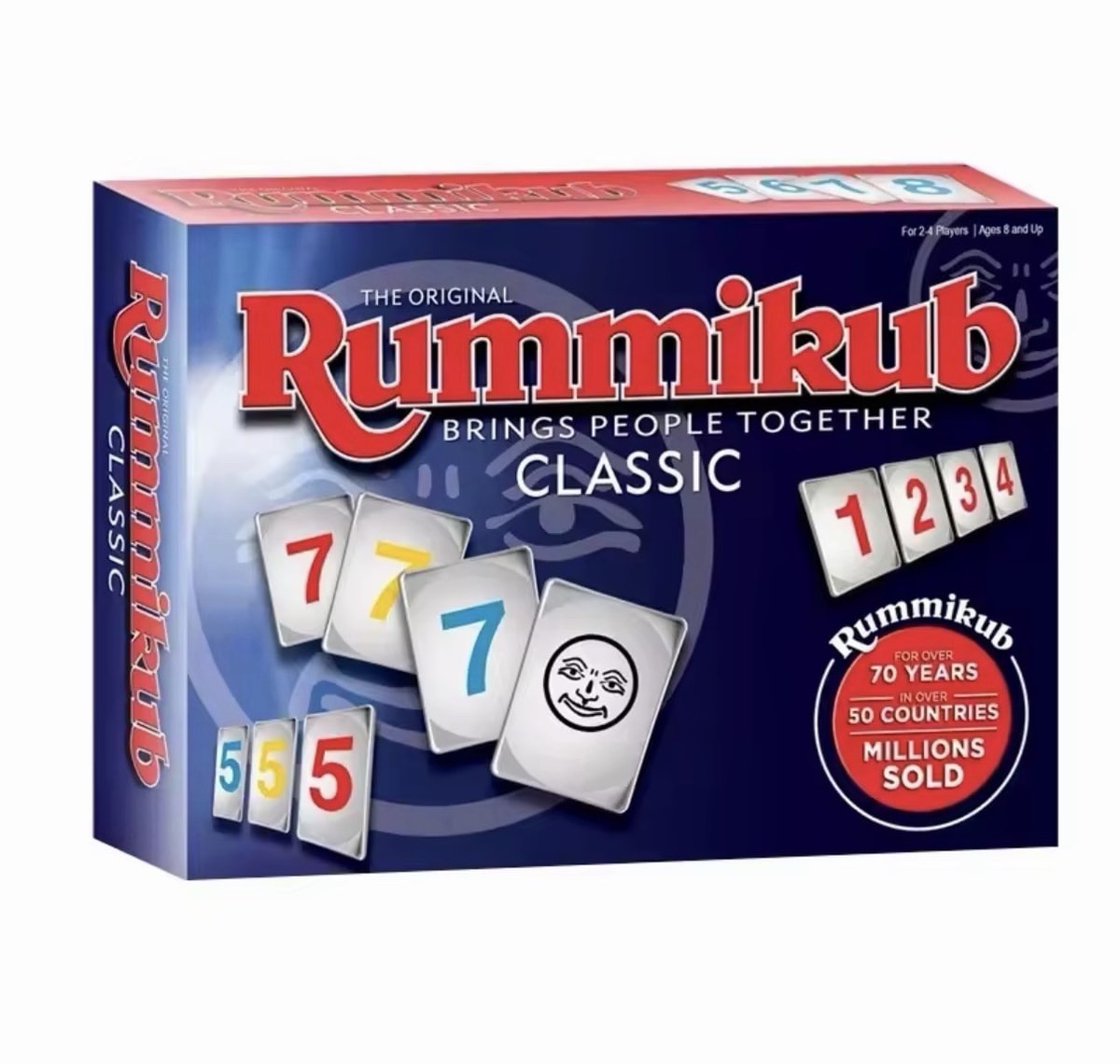 Rummikub 2-4 Player Game by Ideal - Classic Family Strategy Board Game Set UK
