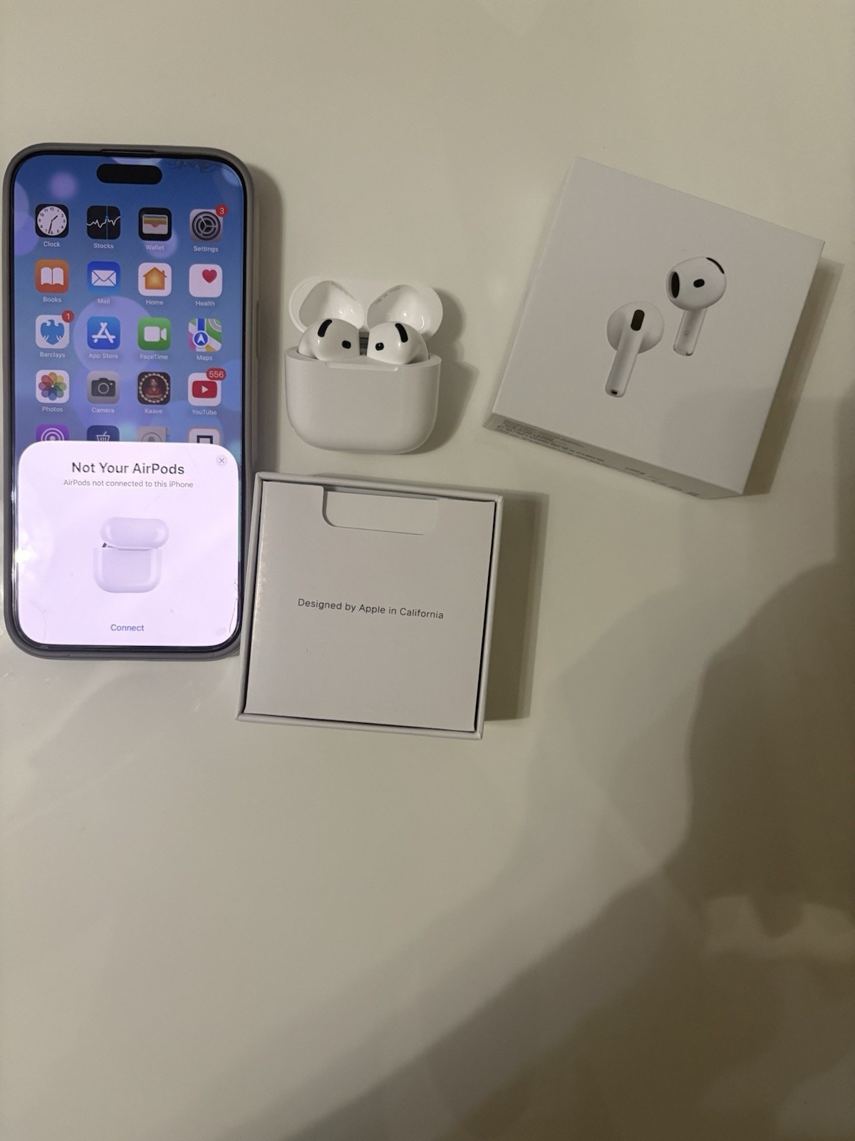 AirPods Gen4 with Active Noise Cancellation WITH PAPER RECEIPT
