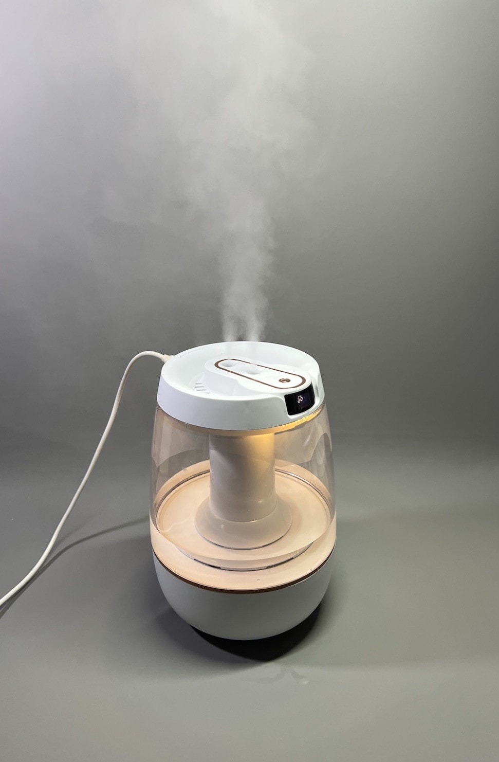 Silent Cool Mist Ultrasonic Humidifier 20dB Quiet Essy Clean & Night Light 3L
