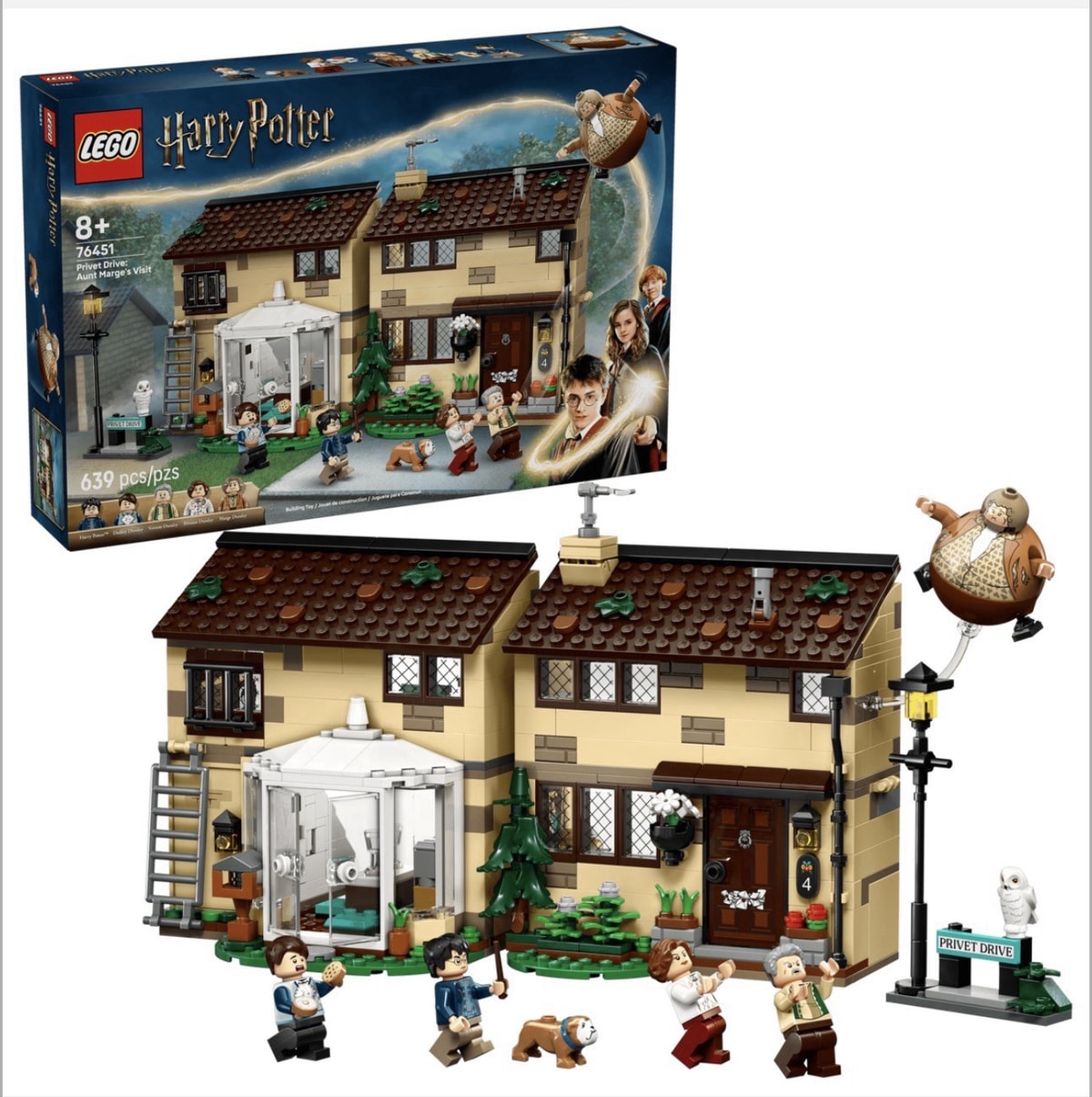 LEGO Harry Potter Privet Drive: Aunt Marge's Visit (76451) Brand New Sealed