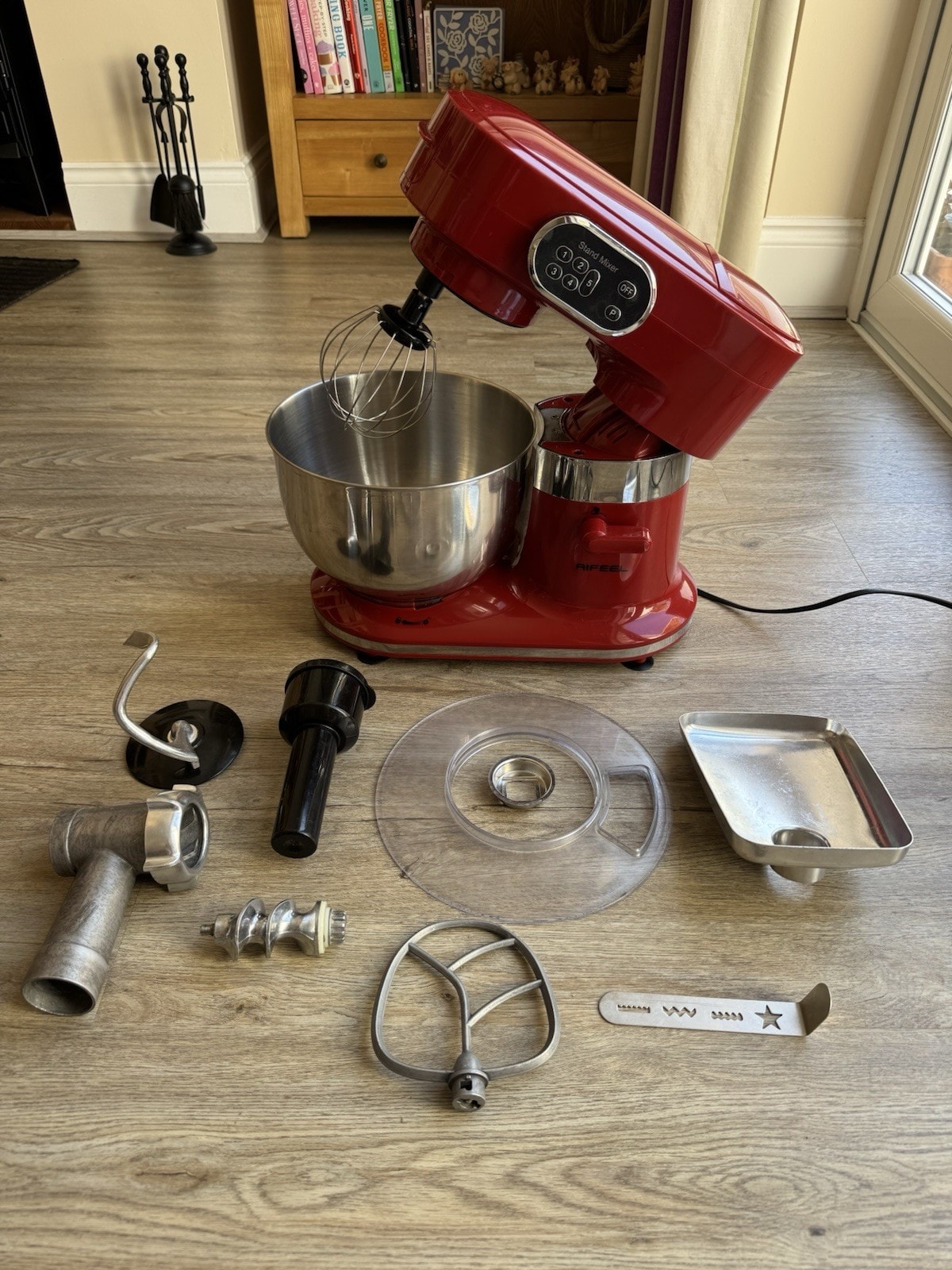 Aifeel Kitchen Electric Multifunctional 8-in-1 Red Stand Mixer Tested & Working