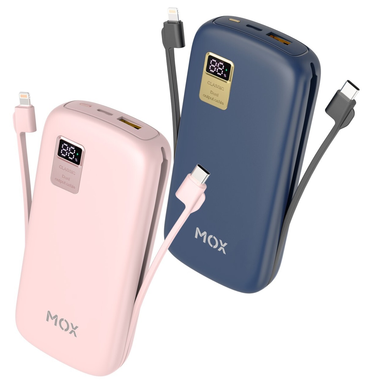 MOX 20000mAh Power Bank USB-C PD Fast Charging Digital Display Portable Charger