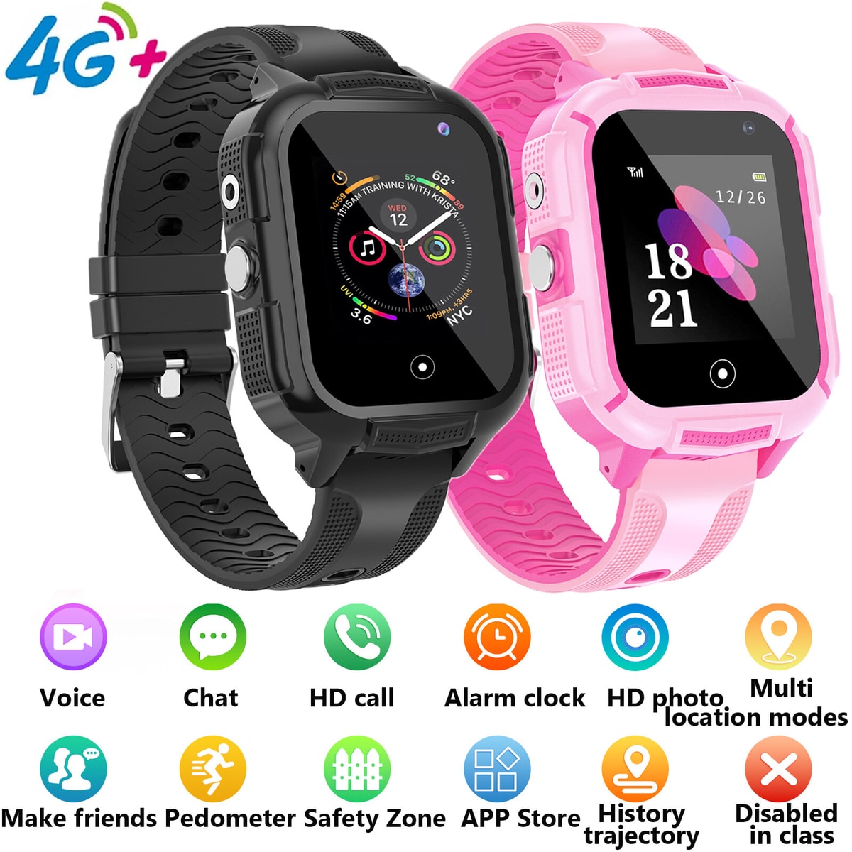 Kids Smart Watch Camera SIM GSM SOS Call Phone Game Boys Girl Step Count Tracker