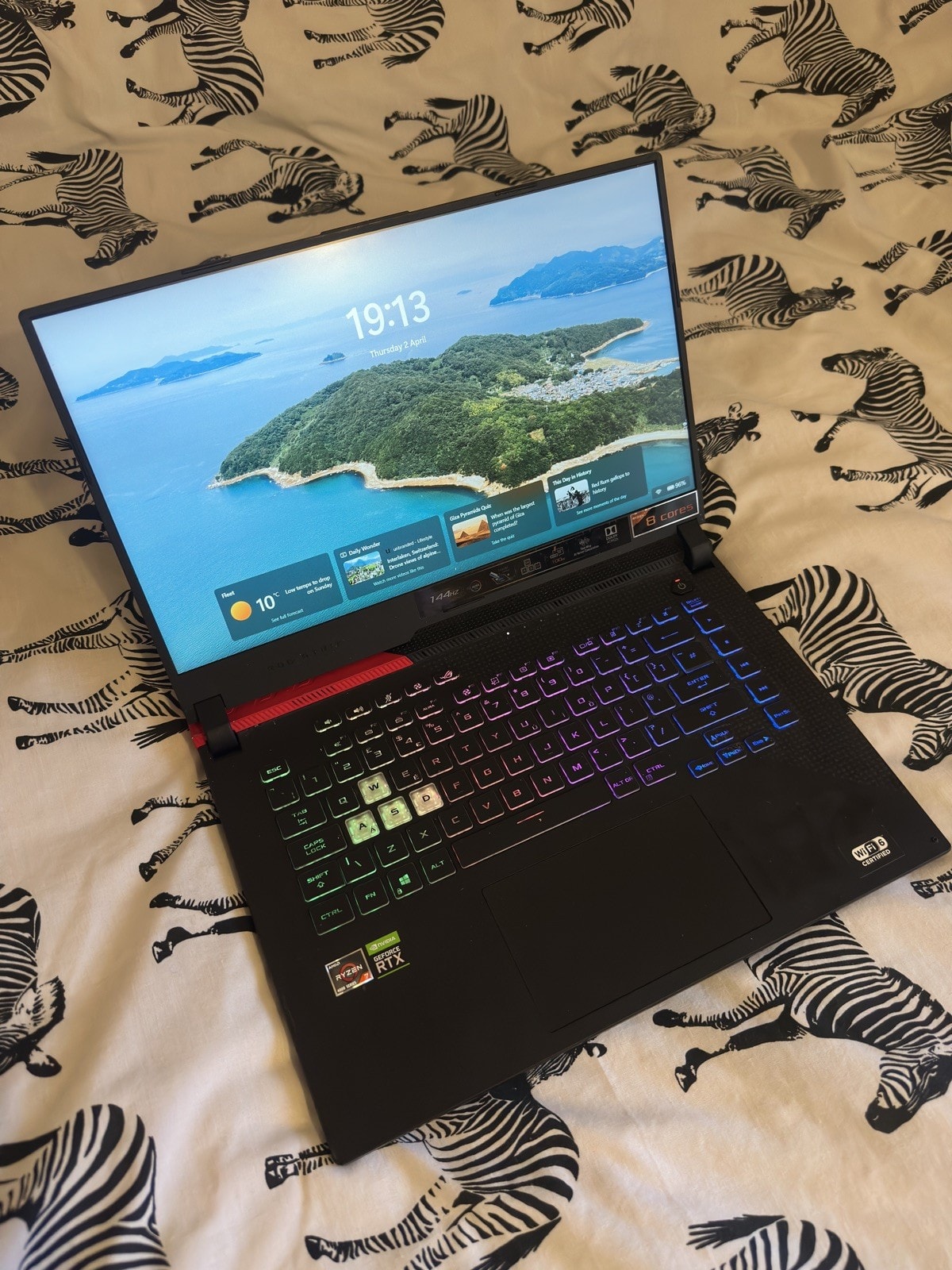 Asus Rog Strix G15 Gaming Laptop Ryzen 7 144hz 8GB RTX 3050 Ti 512GB SSD 15.6