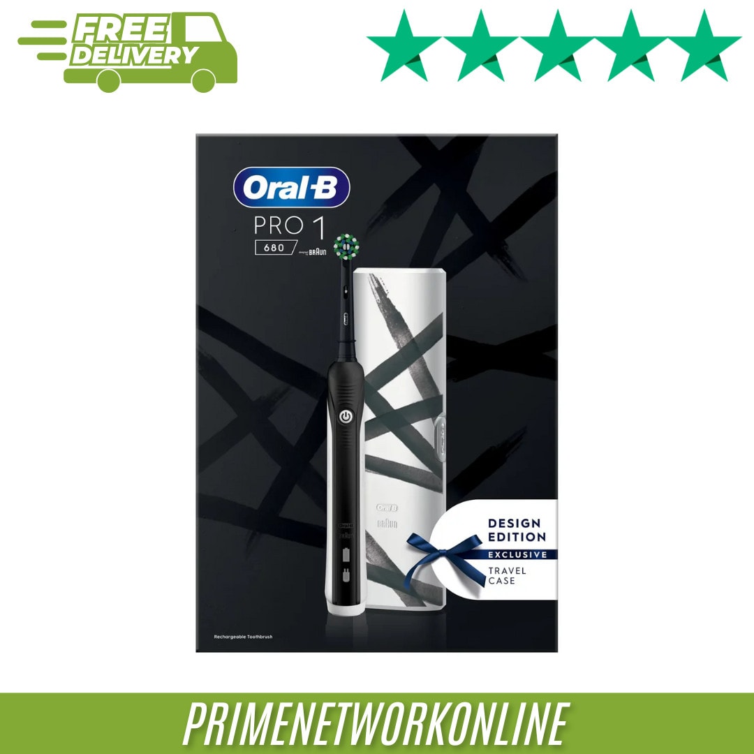 Oral-B Pro 1 680 Electric Toothbrush With Travel Case 100% ORIGINAL ⭐⭐⭐⭐⭐