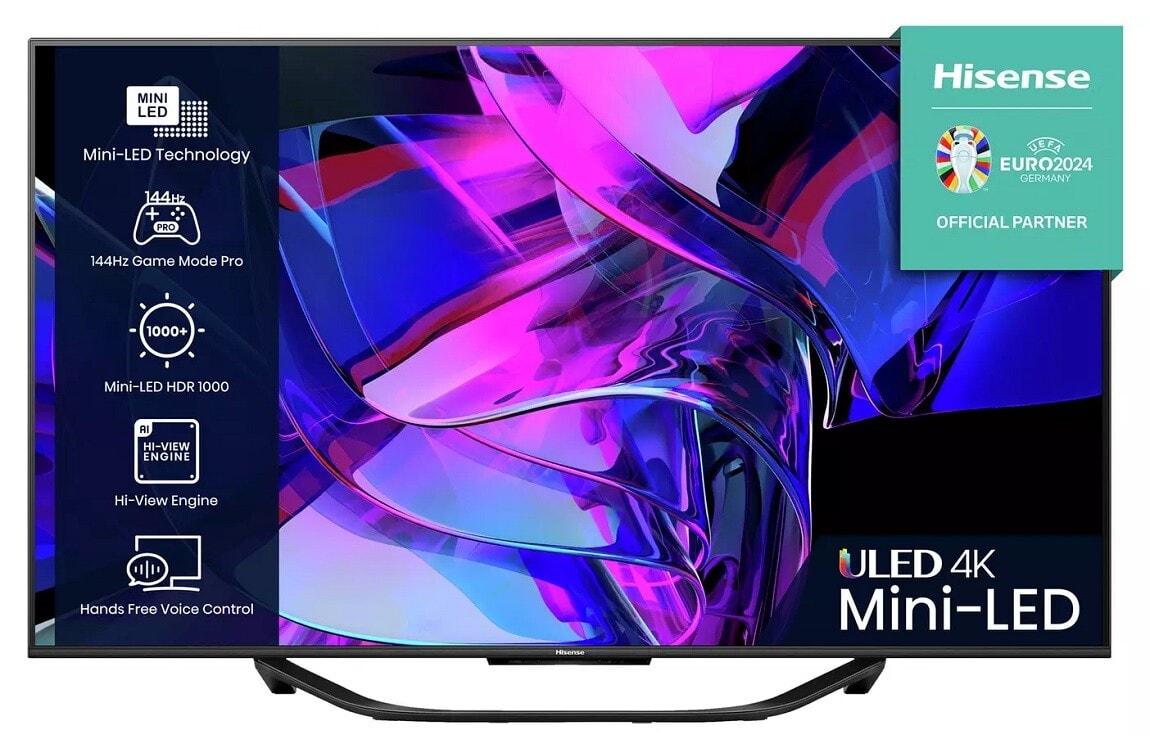 Hisense SMART 4K Mini LED TV 55U7KQTUK 55" 144Hz HDR Voice Control C Grade