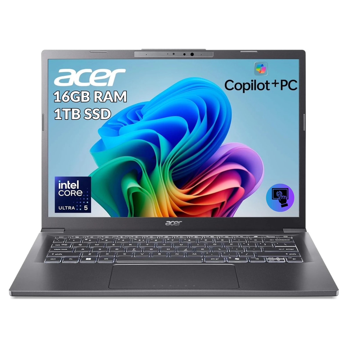 Acer Aspire AI 14" Laptop WUXGA Intel Ultra 5 226V 16GB RAM 1TB SSD Refurbished