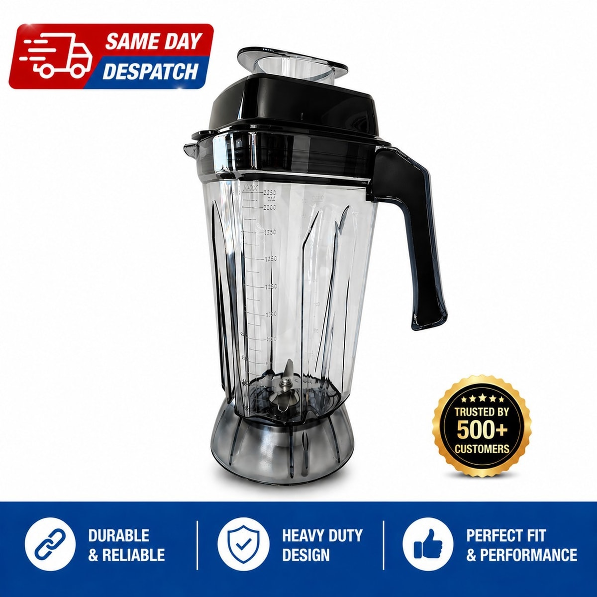 Spare 2.5Ltr Blender Jug fits Buffalo DR825 CR836 CY140 CY141 -Same day despatch