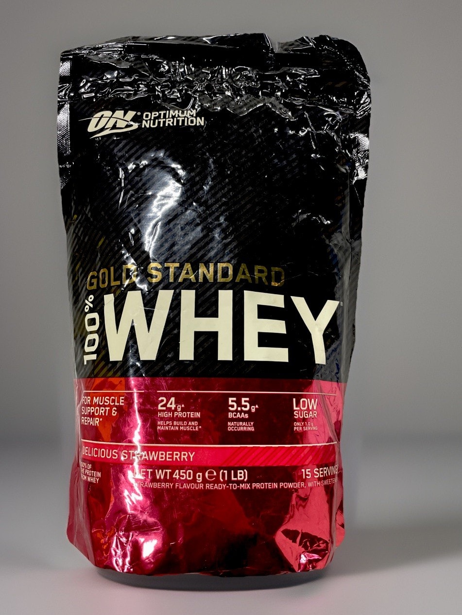 Optimum Nutrition Gold Standard Whey Protein 450g Delicious Strawberry,Exp:04/26