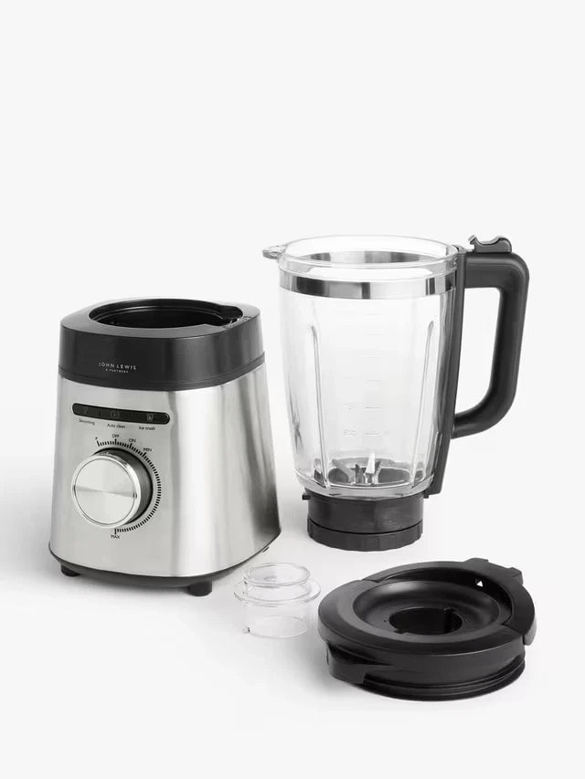 John Lewis 1400W Food Blender with 1.75L Glass Jug 3 Auto Settings · 4 Speeds