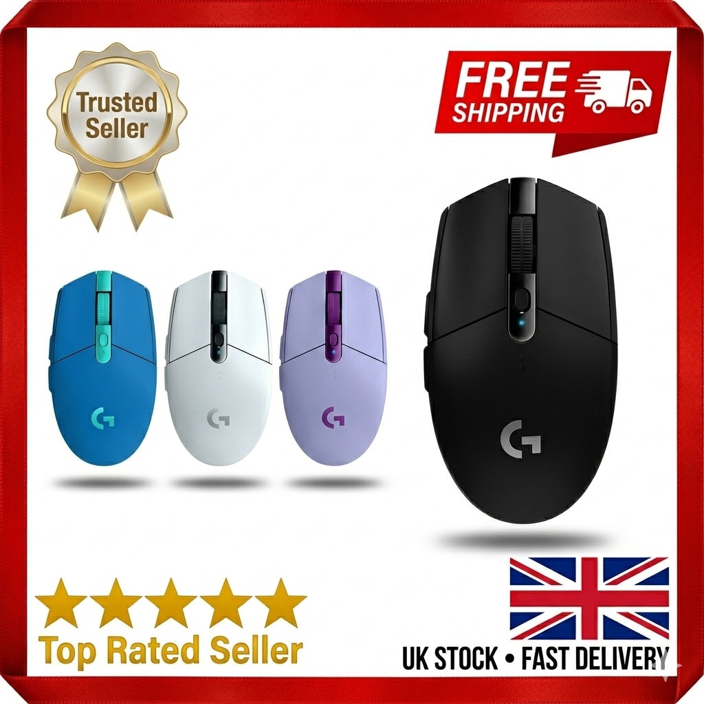 Logitech G305 LIGHTSPEED Wireless Gaming Mouse Black UK