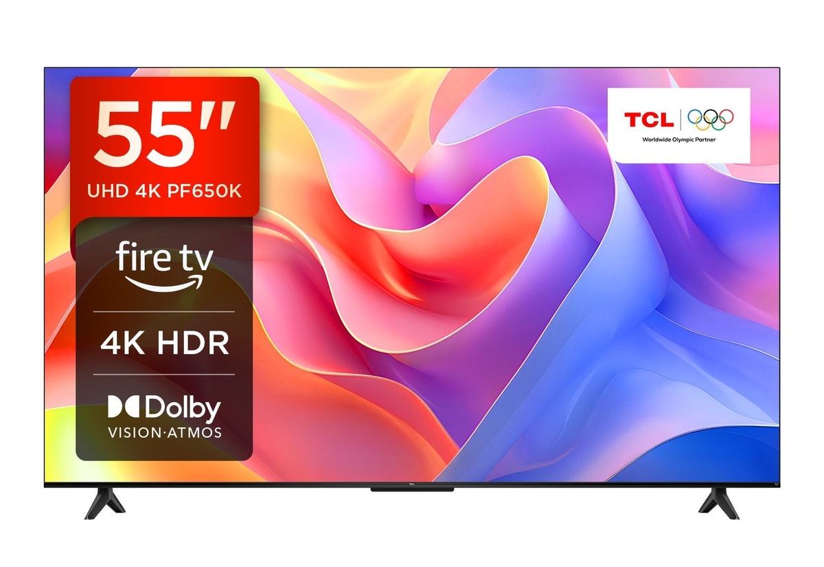 TCL 55 Inch 55PF650K LED 4K Ultra HD Fire OS Smart TV UK No Stand Grade B