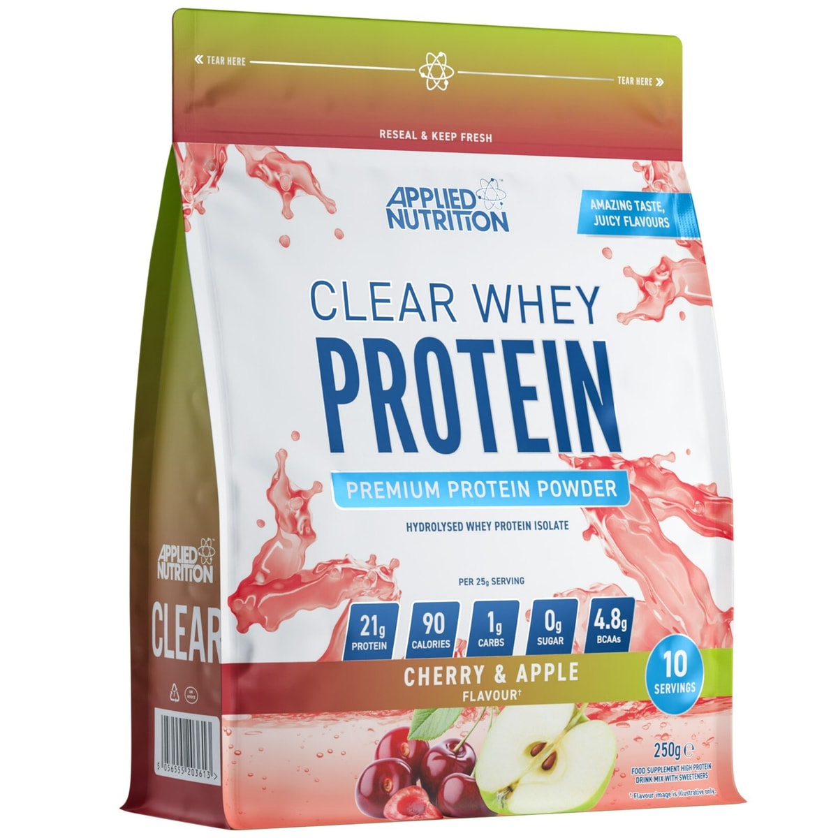 Clear Whey Protein Powder Sugar Free Low Calorie Fruit Juice Style 10 Servings