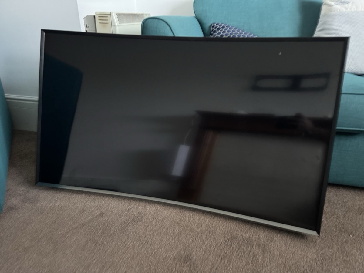 Samsung 55-inch Curved Smart TV with Bush Speaker Remote and Small Screen TV Set