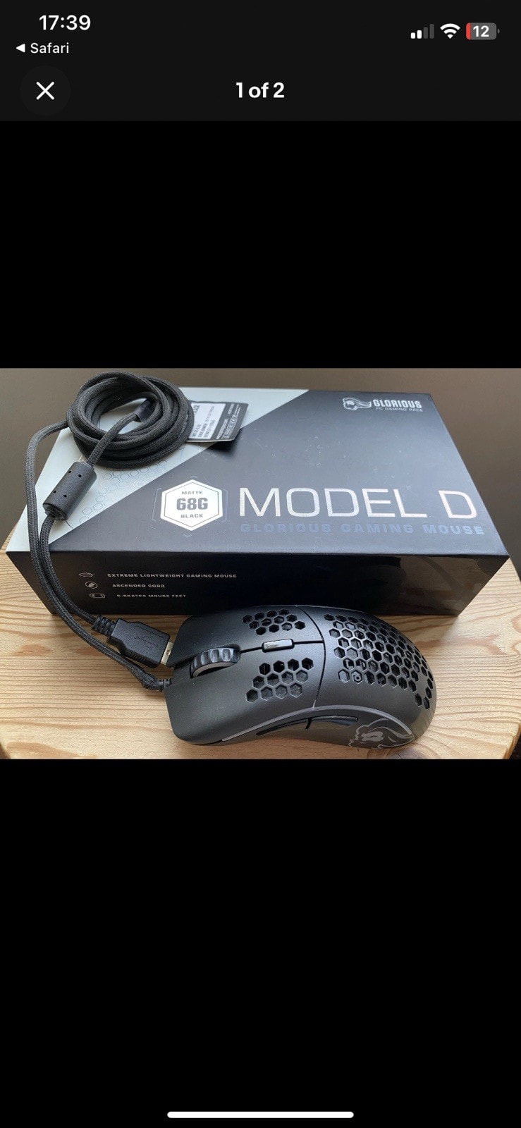 Glorious Gaming Model D Wired Gaming Mouse 68g Matte Black