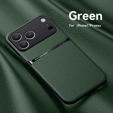 Shockproof Leather Magnetic Phone Case for iPhone 17 16 15 14 13 12 Pro Max