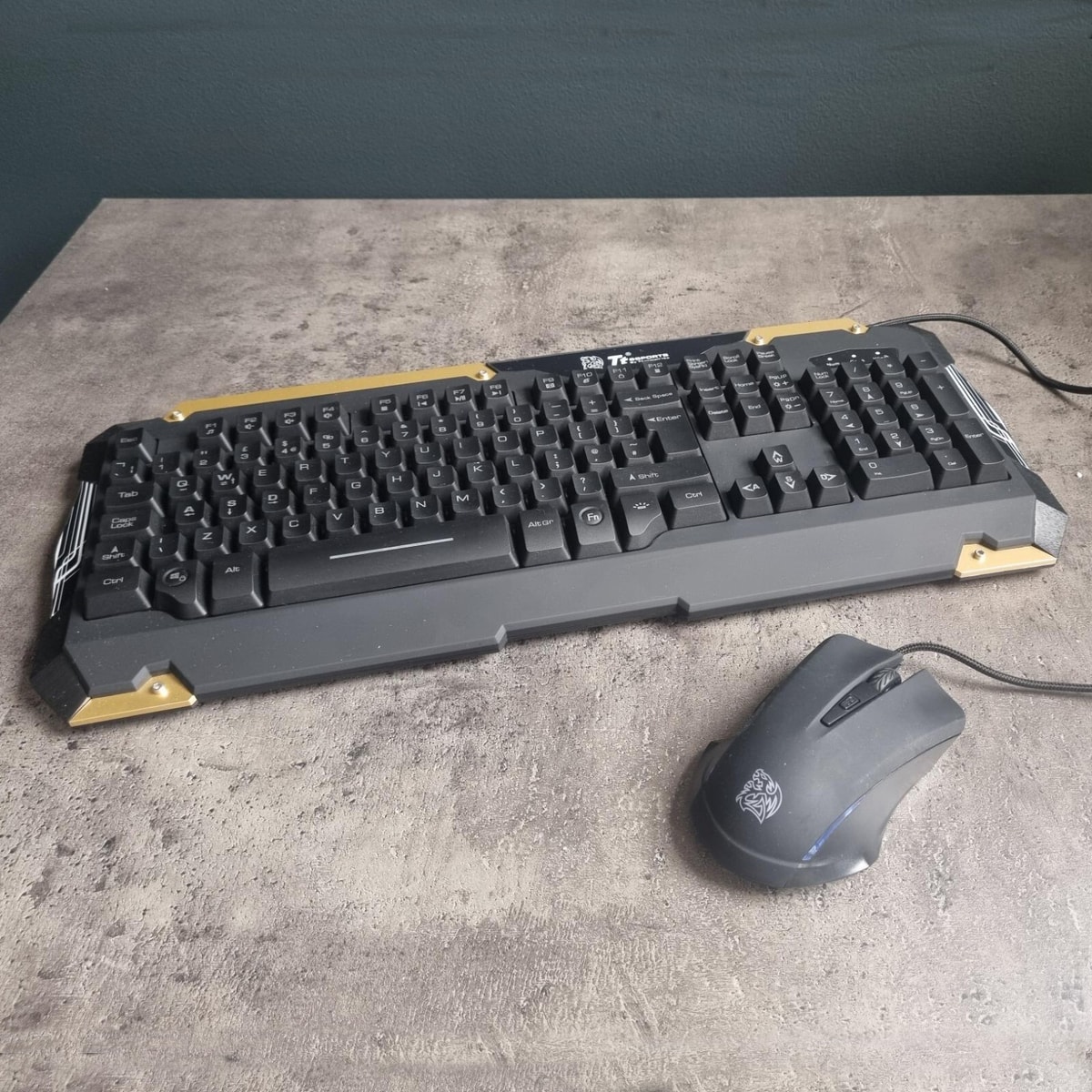 Thermaltake Tt esports Commander Gaming Backlit Keyboard and Mouse Combo Set