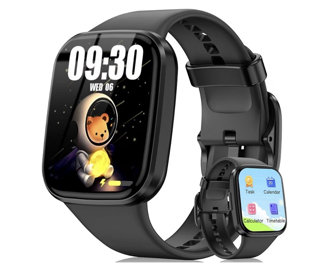 Kids Smart Watch for Boys Girls, HD Touchscreen Fitness Tracker with Heart Rate