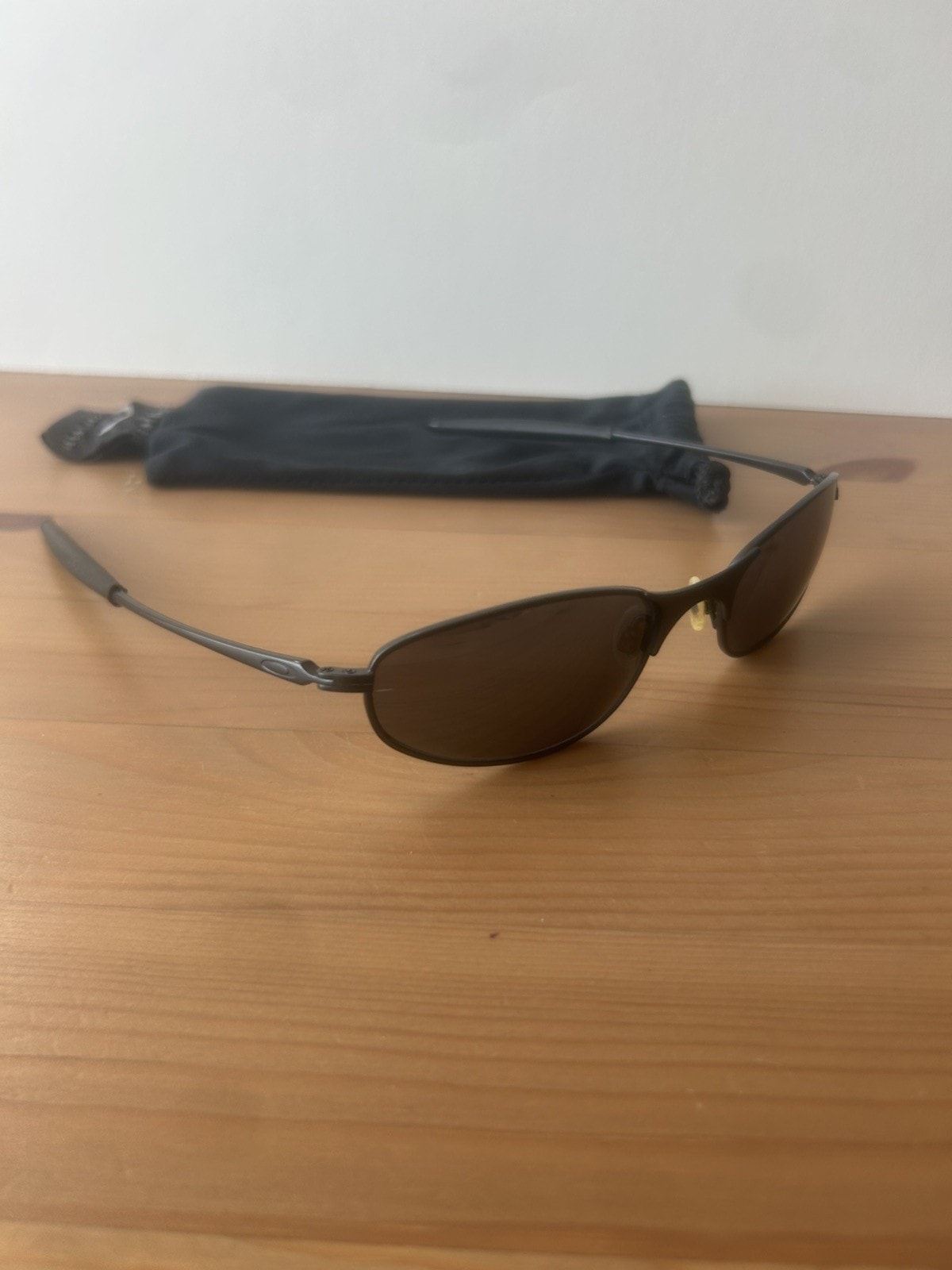 Vintage Oakley A wire black Sunglasses like c Square Wire Juliet whisker Y2K