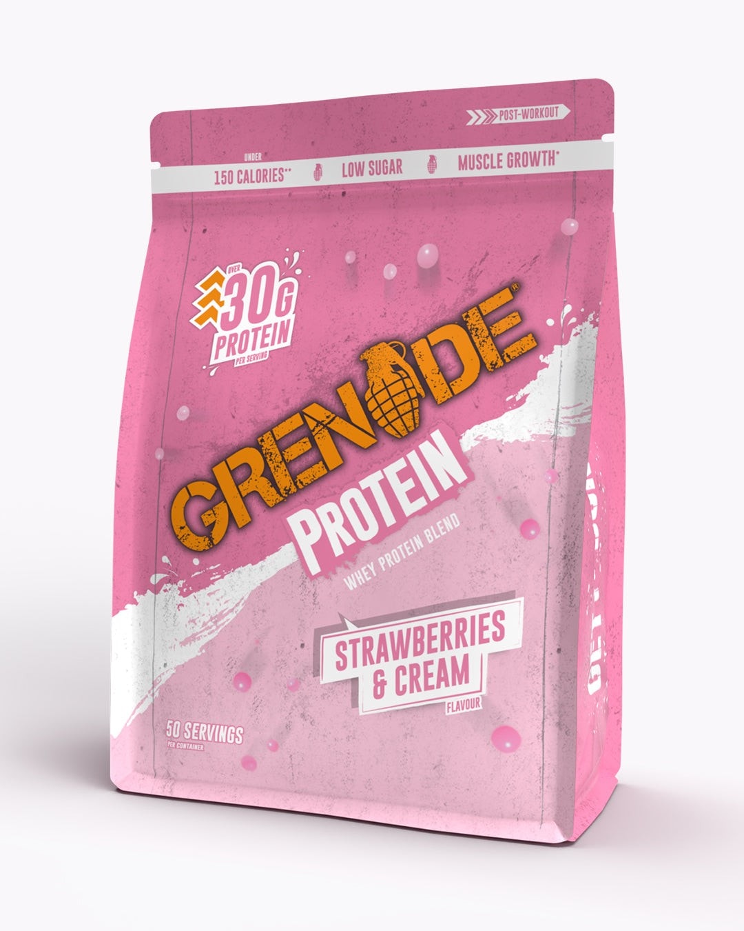 Grenade Strawberries & Cream Whey Protein 2kg - Short Dated