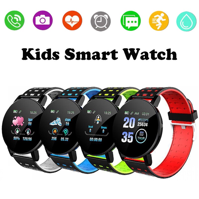 Kids Sports Smart Watch Waterproof Children Heart Rate Monitor Fitness Tracker