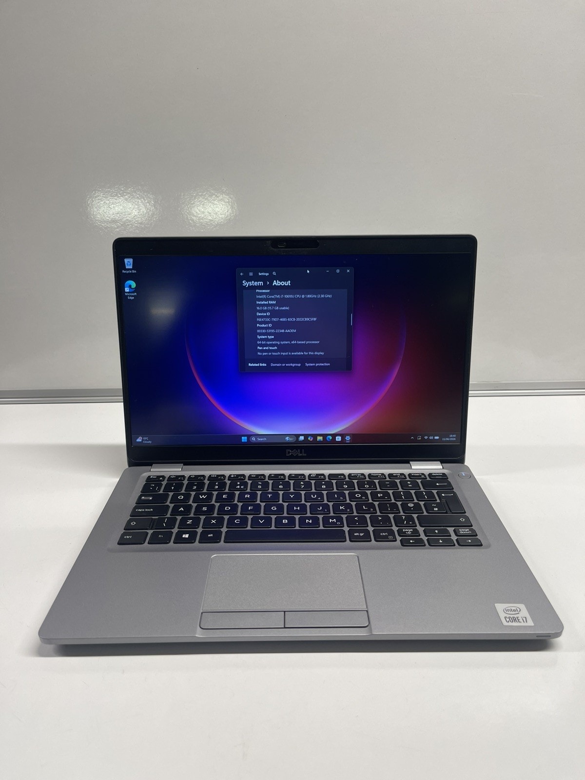 Dell Latitude 5310 Laptop Intel i7-10th 16GB DDR4 RAM 256GB SSD Windows 11 Pro