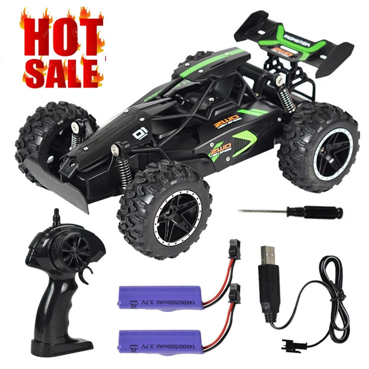 Remote Control Cars, 2.4Ghz High-Speed RC Car for Kids, 1:18 Scale 2WD Off-Road