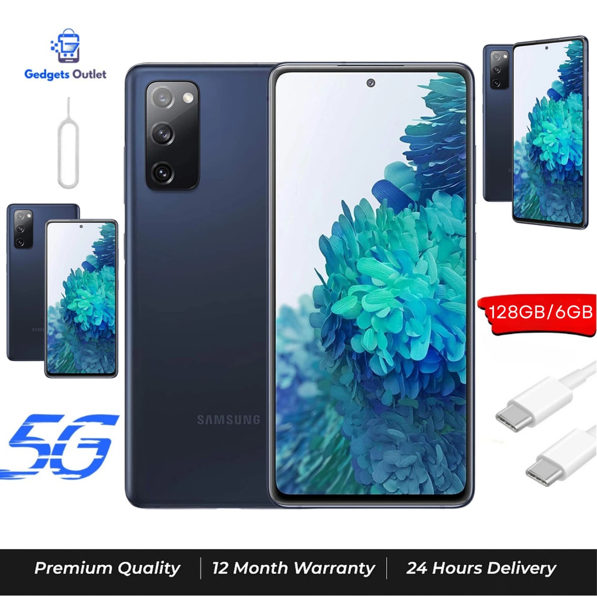 Samsung Galaxy S20 FE-128GB 5g 6GB RAM Cloud Navy Unlocked Pristine Condition