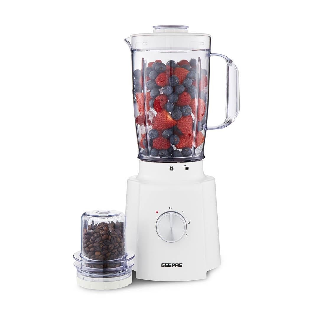 GEEPAS 650W Blender Smoothie Maker Ice Crusher Mixer Juicer Vegetables White
