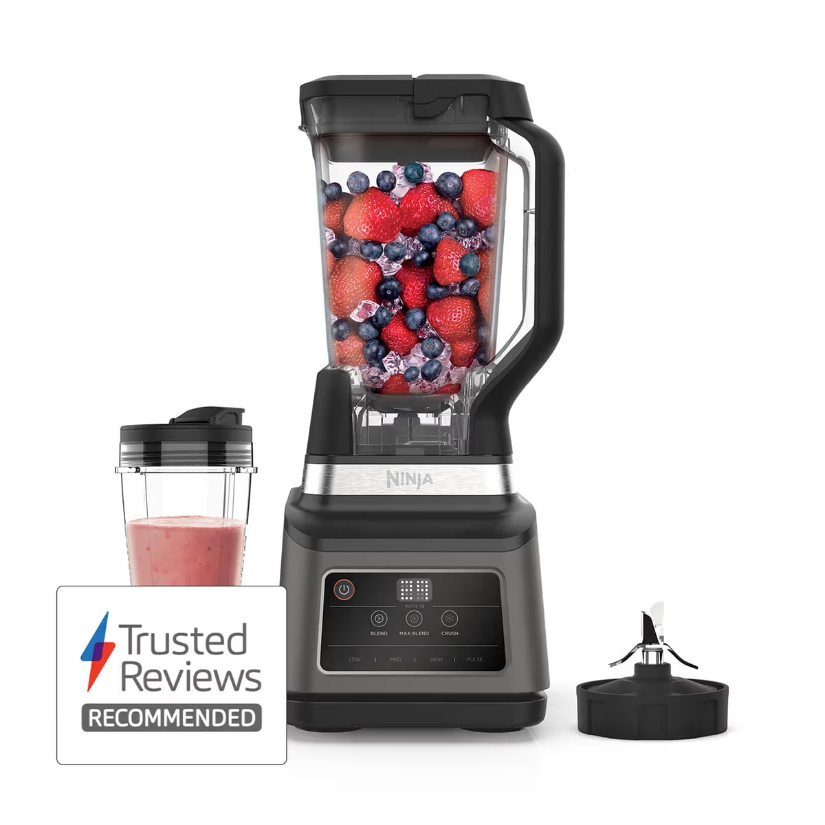 Ninja 2-in-1 Blender | Auto-iQ, 2.1L Jug + 700ml Cup | REFURB | BN750UK