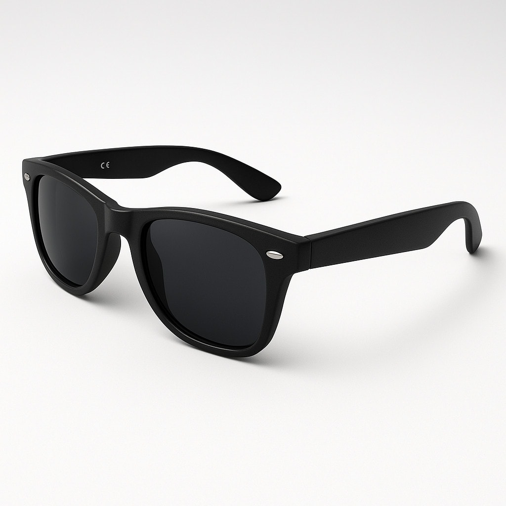 Classic BLACK Sunglasses Lens Mens Ladies 80s Womens Retro Vintage Fashion UV400