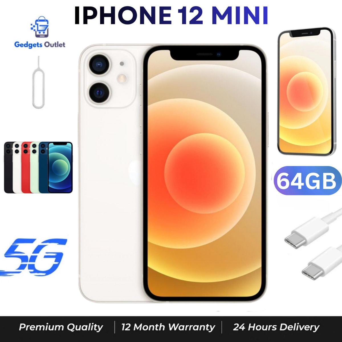 Apple iPhone 12 Mini 64GB/128GB 5G Brand New condition 95%+ battery health