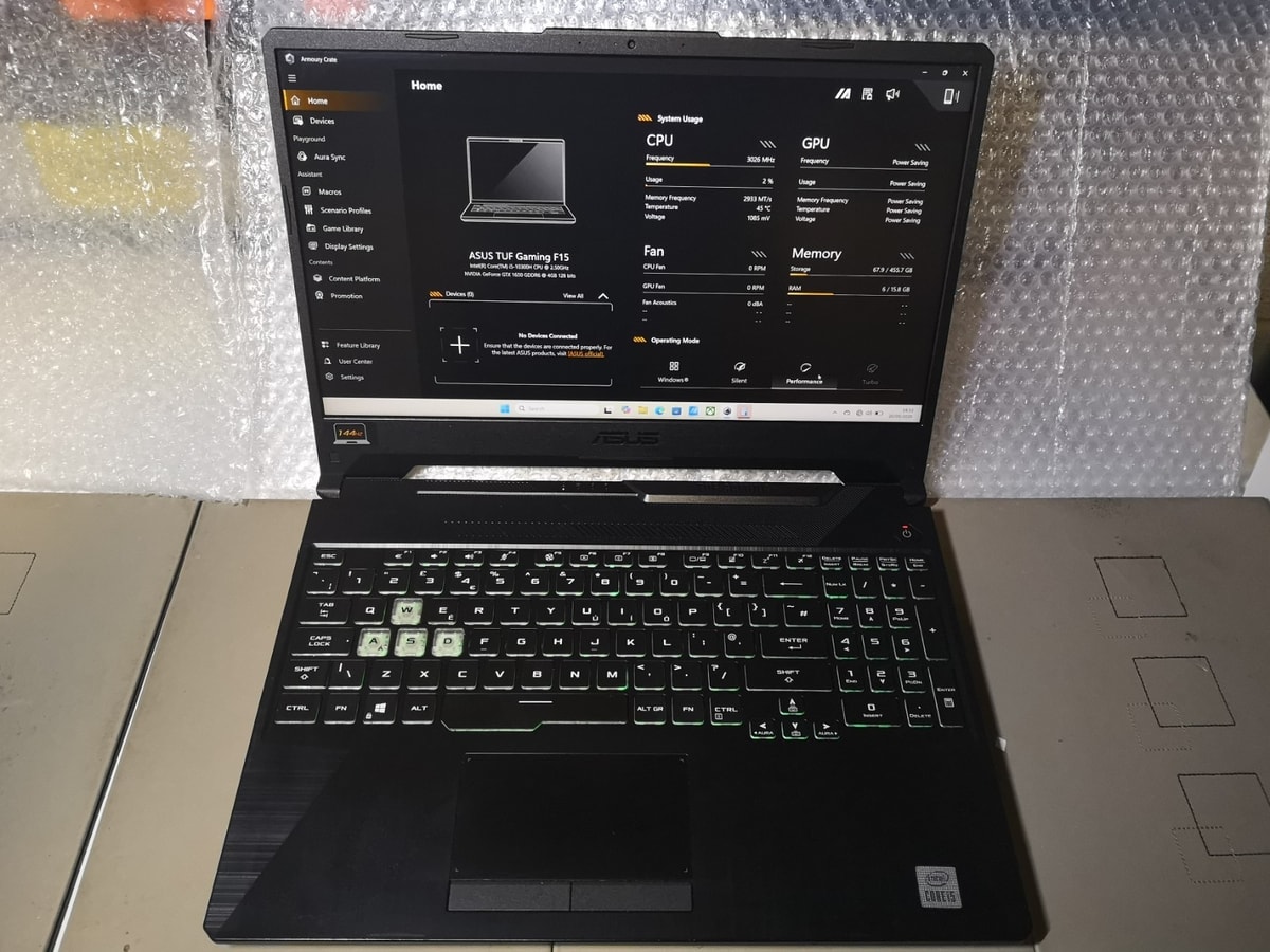 ASUS TUF Gaming F15 FX566LH, i5-10300H, 16GB RAM, GeForce GTX 1650 Laptop