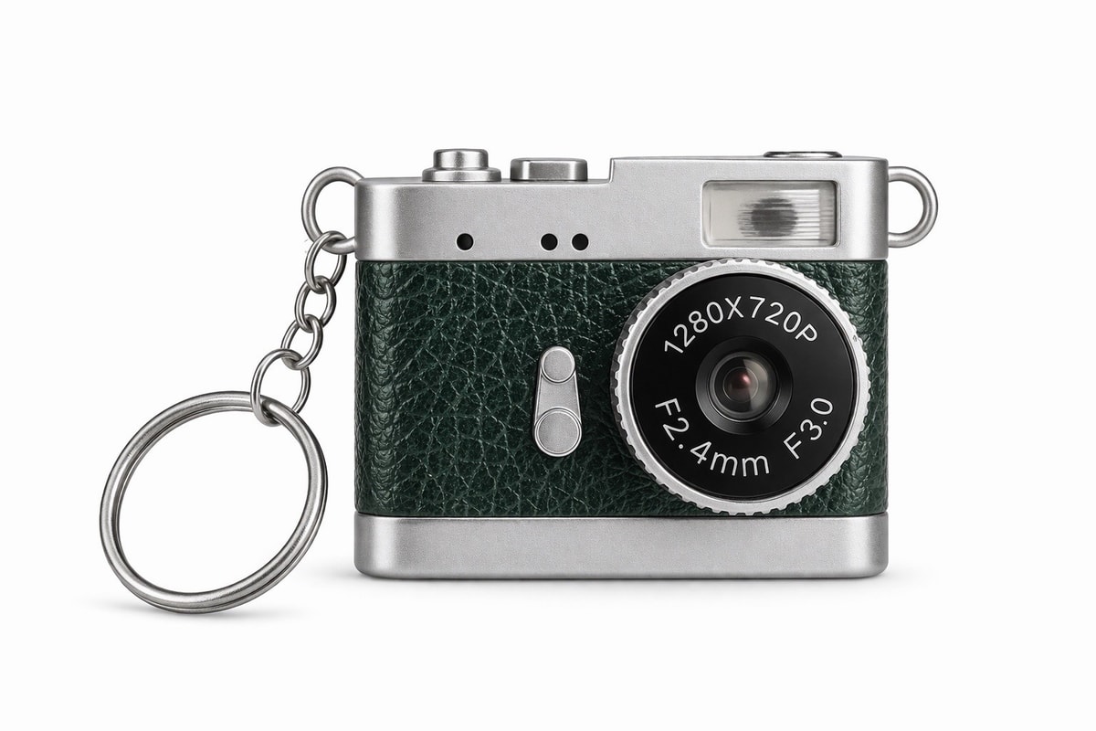 Retro Mini Digital Camera Keychain 720P HD IPS Screen USB Rechargeable Travel