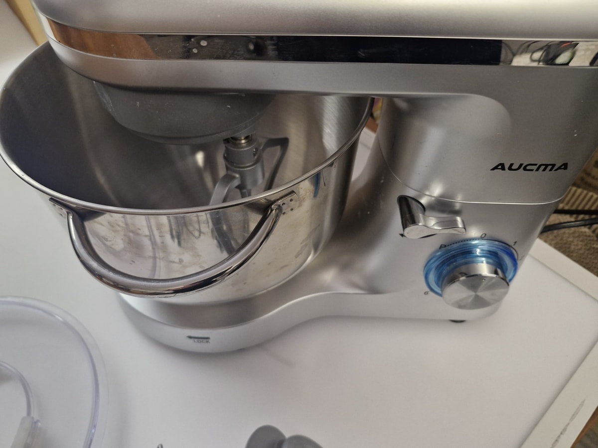 Aucma Stand Mixer, 6.2L Food Mixer 1400W Tilt-Head Electric Kitchen Mixer - USED