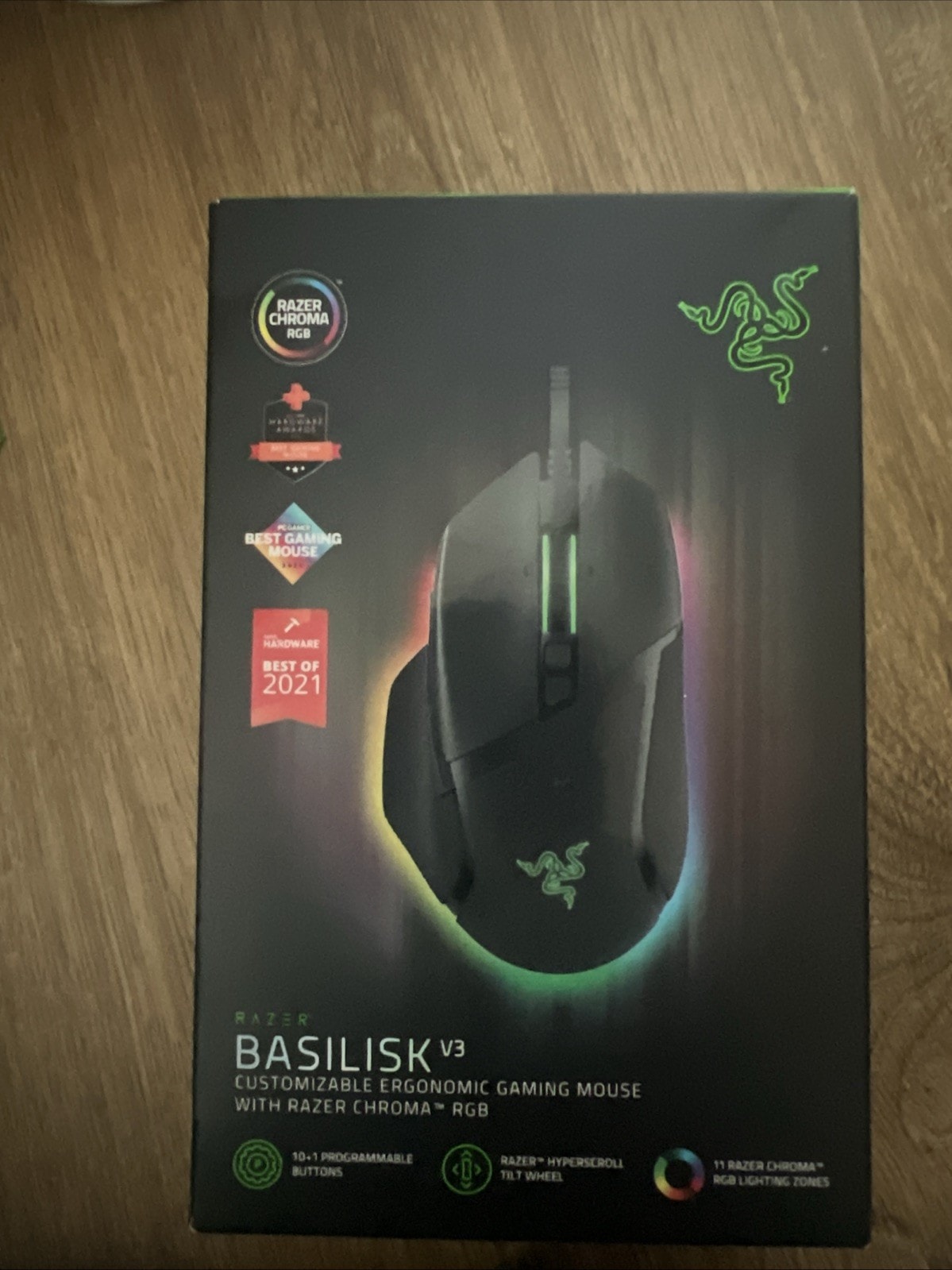 Razer Basilisk V3 Wired Gaming Mouse Ergonomic, Customizable, RGB