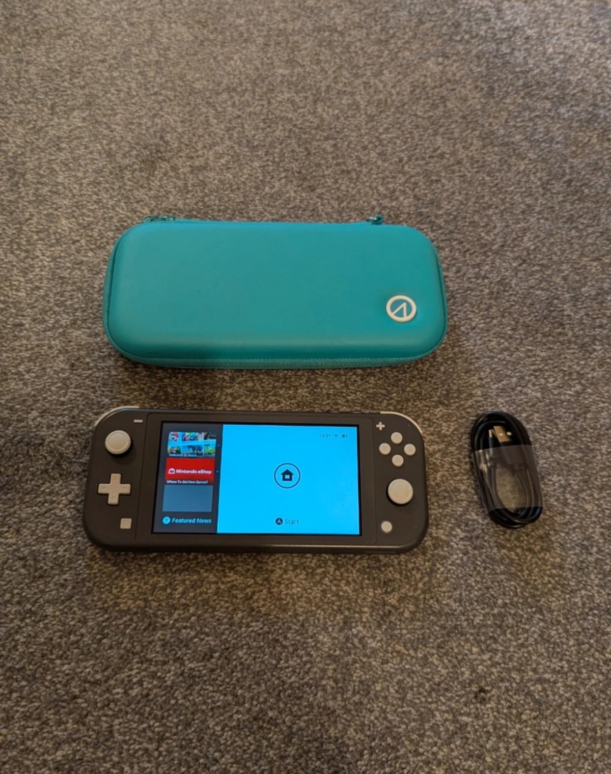Nintendo Switch Lite Console – Grey (Case & Charger Included)